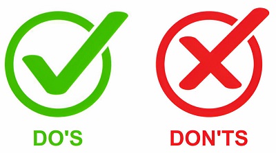 DO and DON'T DO